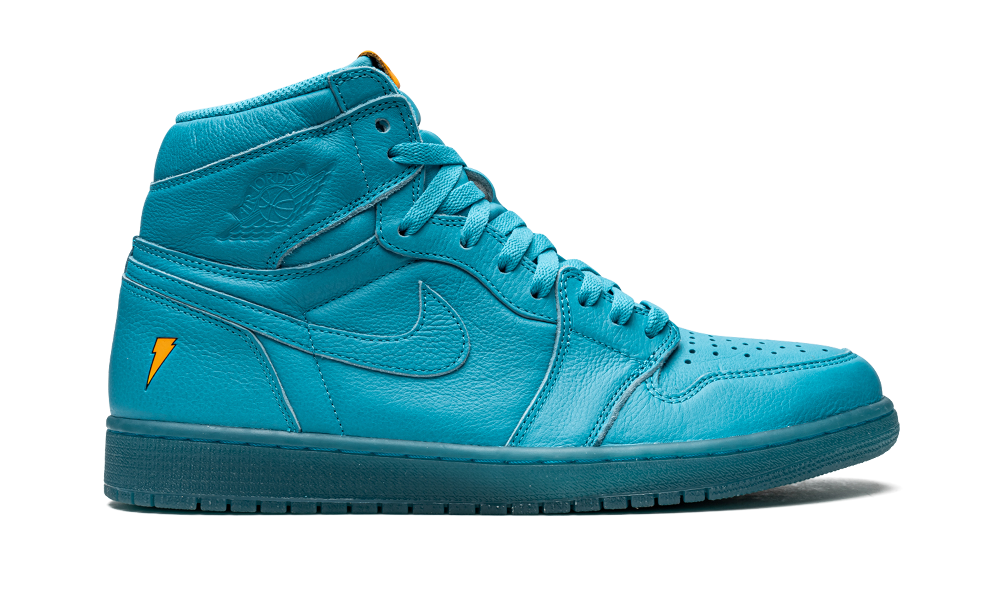jordan 1 retro high gatorade blue lagoon+AJ5997-455+diagnol right view 1