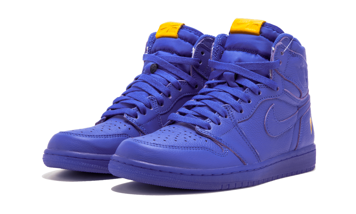 jordan 1 retro high gatorade rush violet+AJ5997-555+diagnol left view
