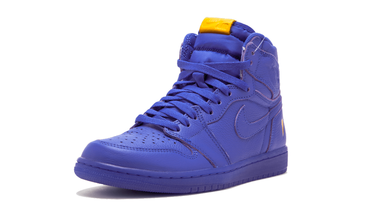 jordan 1 retro high gatorade rush violet+AJ5997-555+left diagnol single view