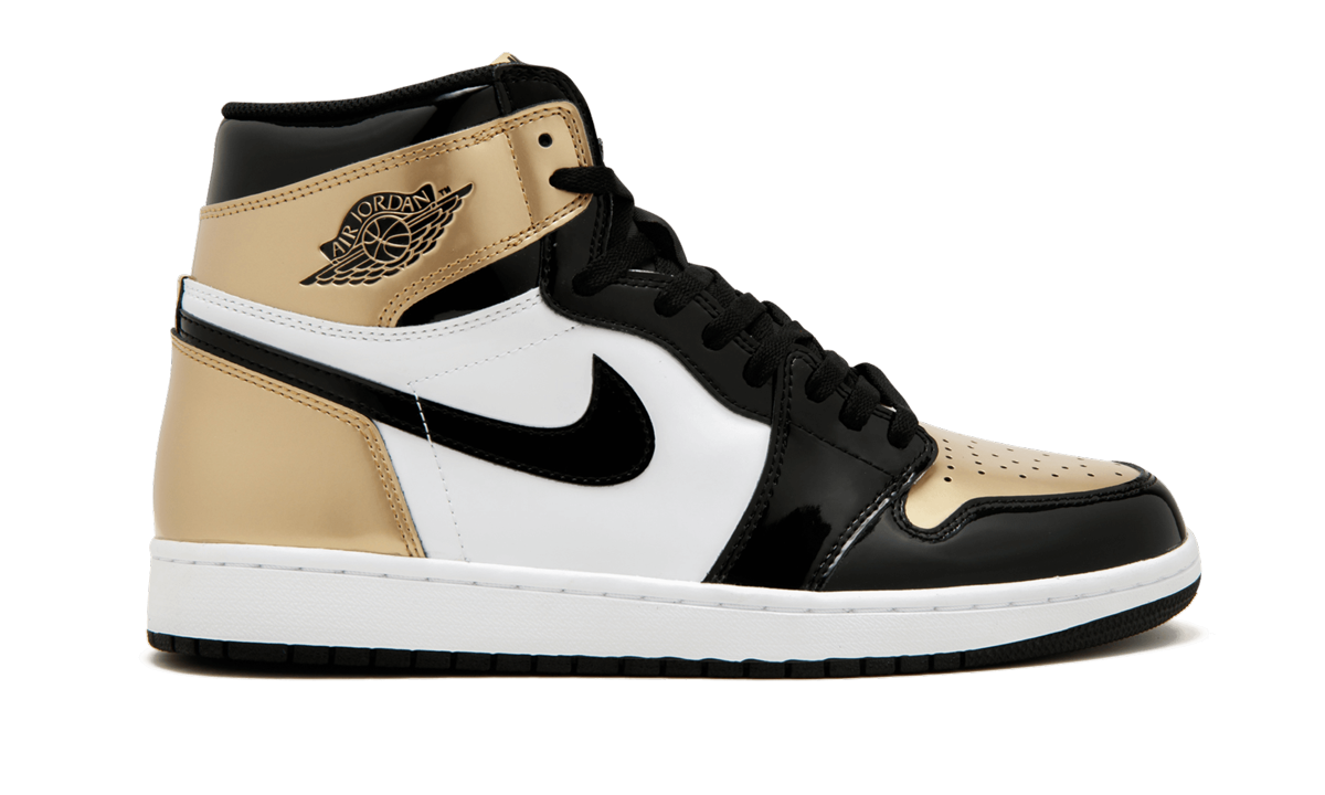 jordan 1 retro high gold top 3+861428-001+left diagnol single view