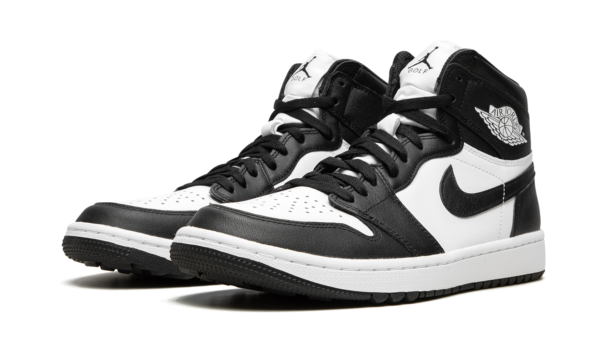 jordan 1 retro high golf black white+DQ0660-101+diagnol left view