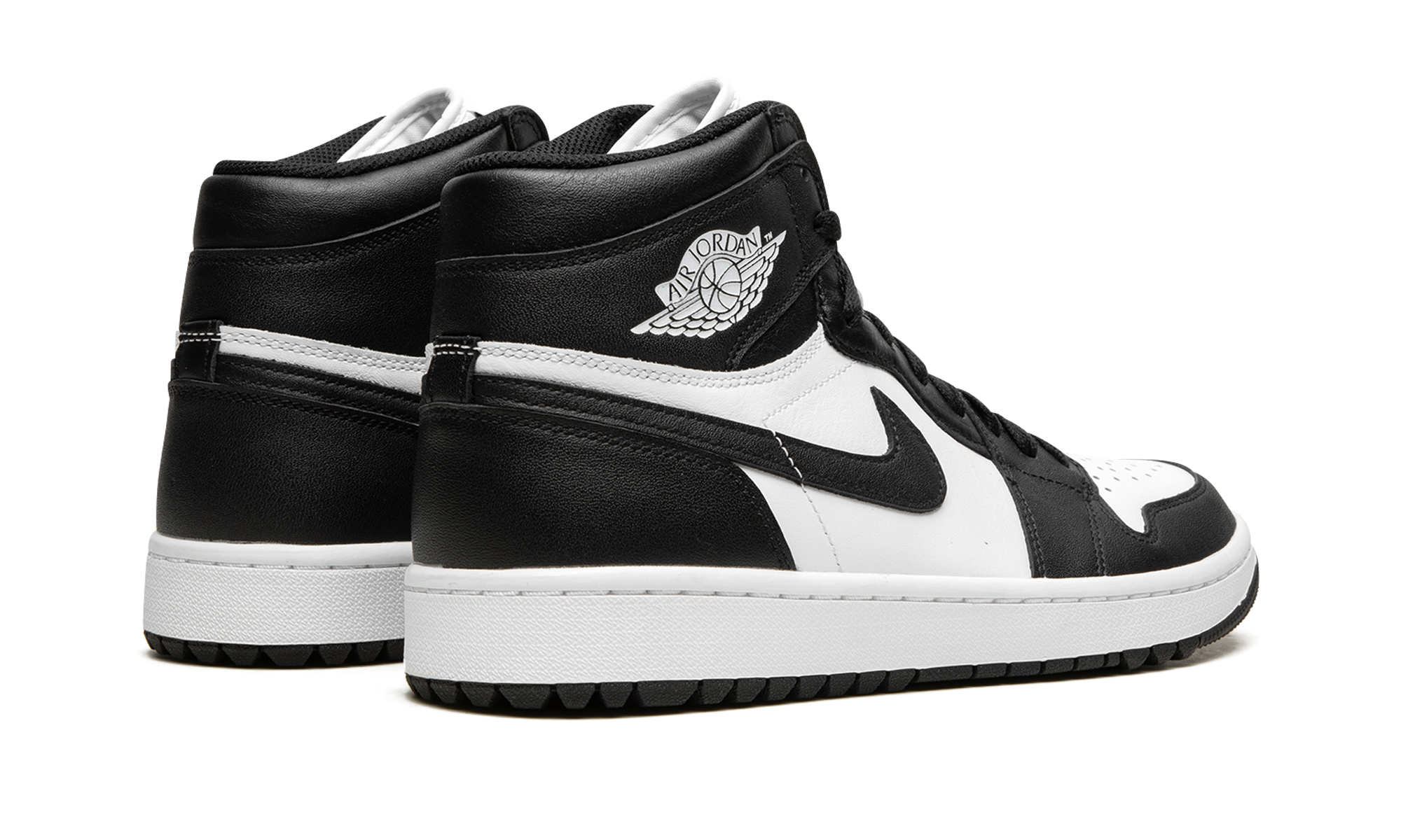 jordan 1 retro high golf black white+DQ0660-101+diagnol right behind view
