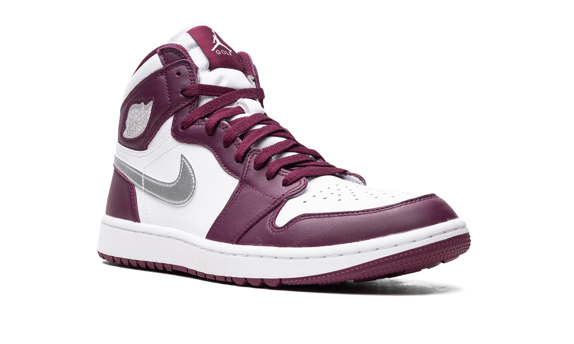 jordan 1 retro high golf bordeaux+DQ0660-103+diagnol right view