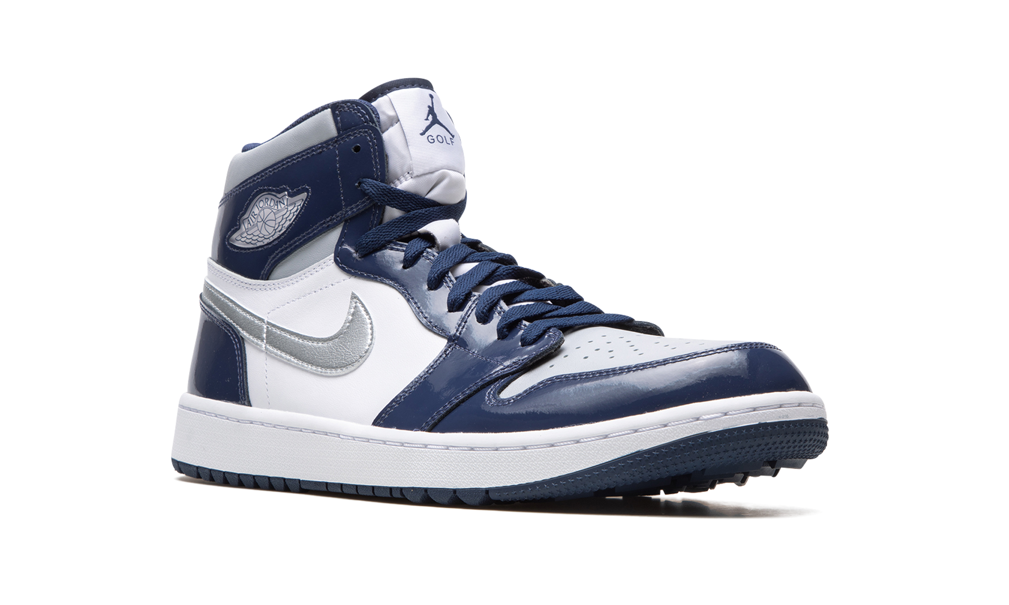 jordan 1 retro high golf patent midnight navy+DQ0660-100+diagnol right view