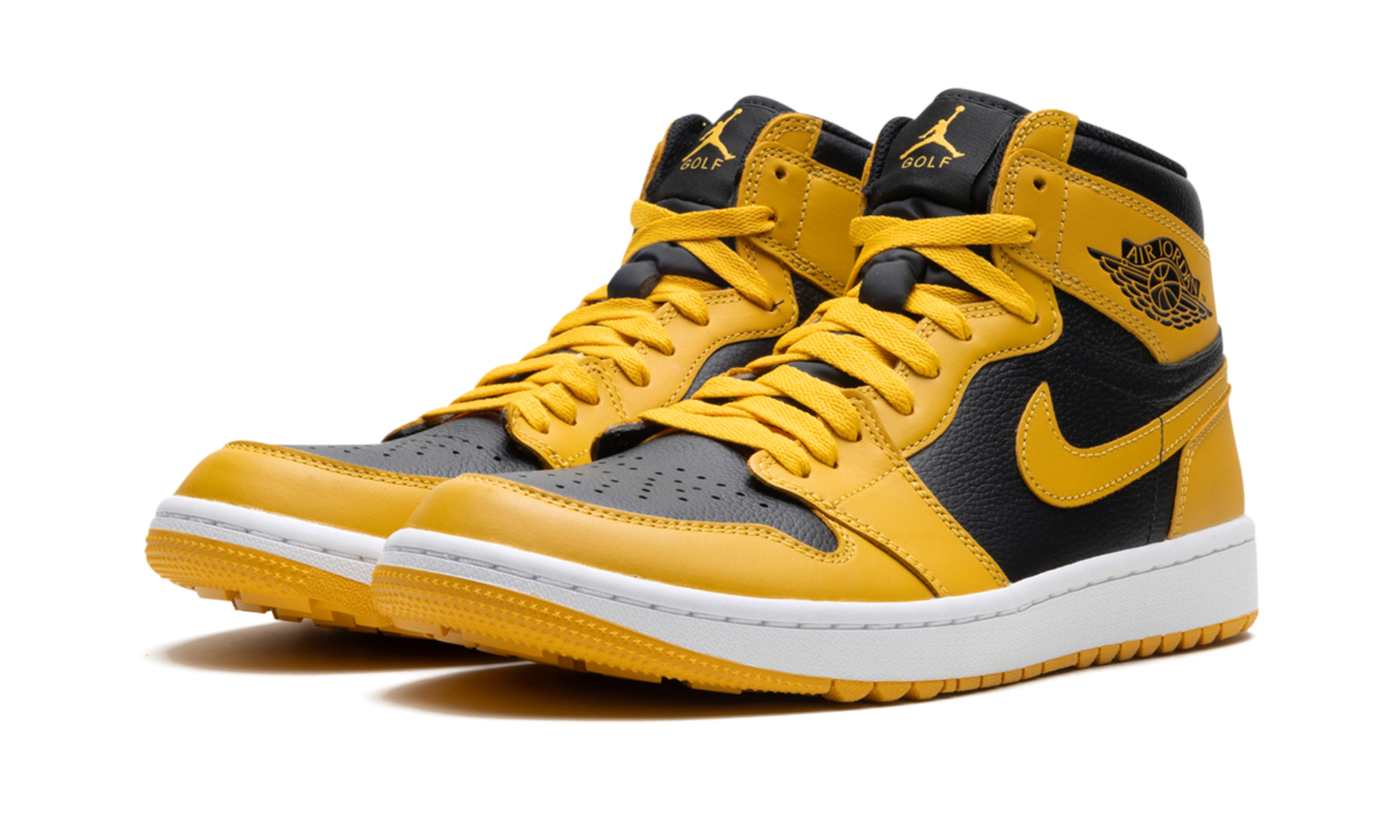 jordan 1 retro high golf pollen+DQ0660-700+diagnol left view