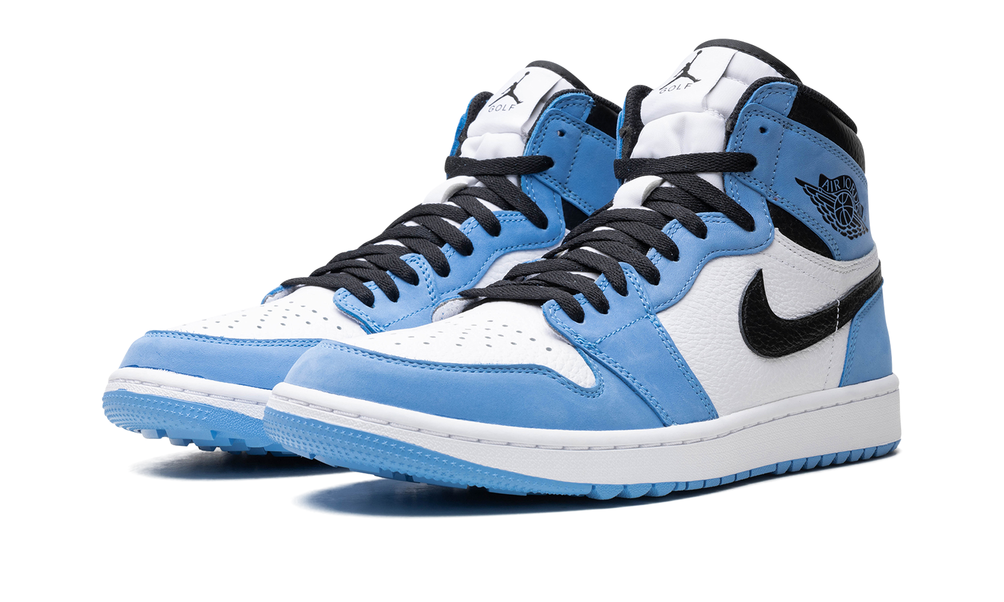 jordan 1 retro high golf university blue+DQ0660-400+diagnol left view
