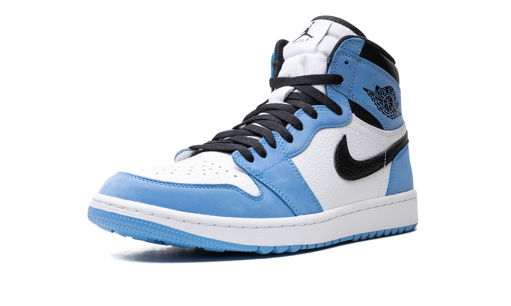 jordan 1 retro high golf university blue+DQ0660-400+left diagnol single view
