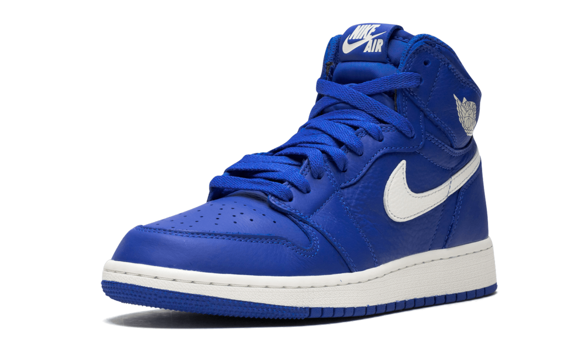 jordan 1 retro high hyper royal gs+575441-401+left diagnol single view