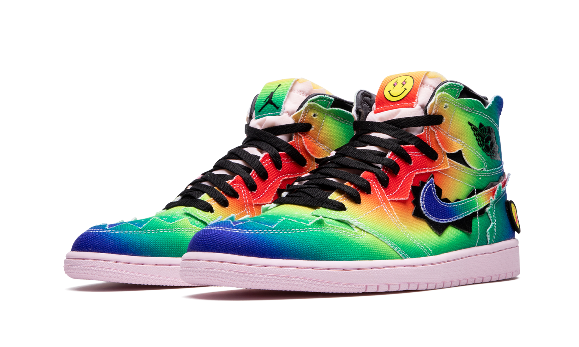jordan 1 retro high j balvin+DC3481-900+diagnol left view
