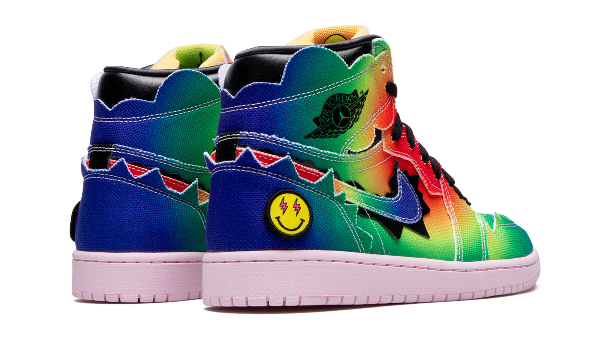 jordan 1 retro high j balvin+DC3481-900+diagnol right behind view