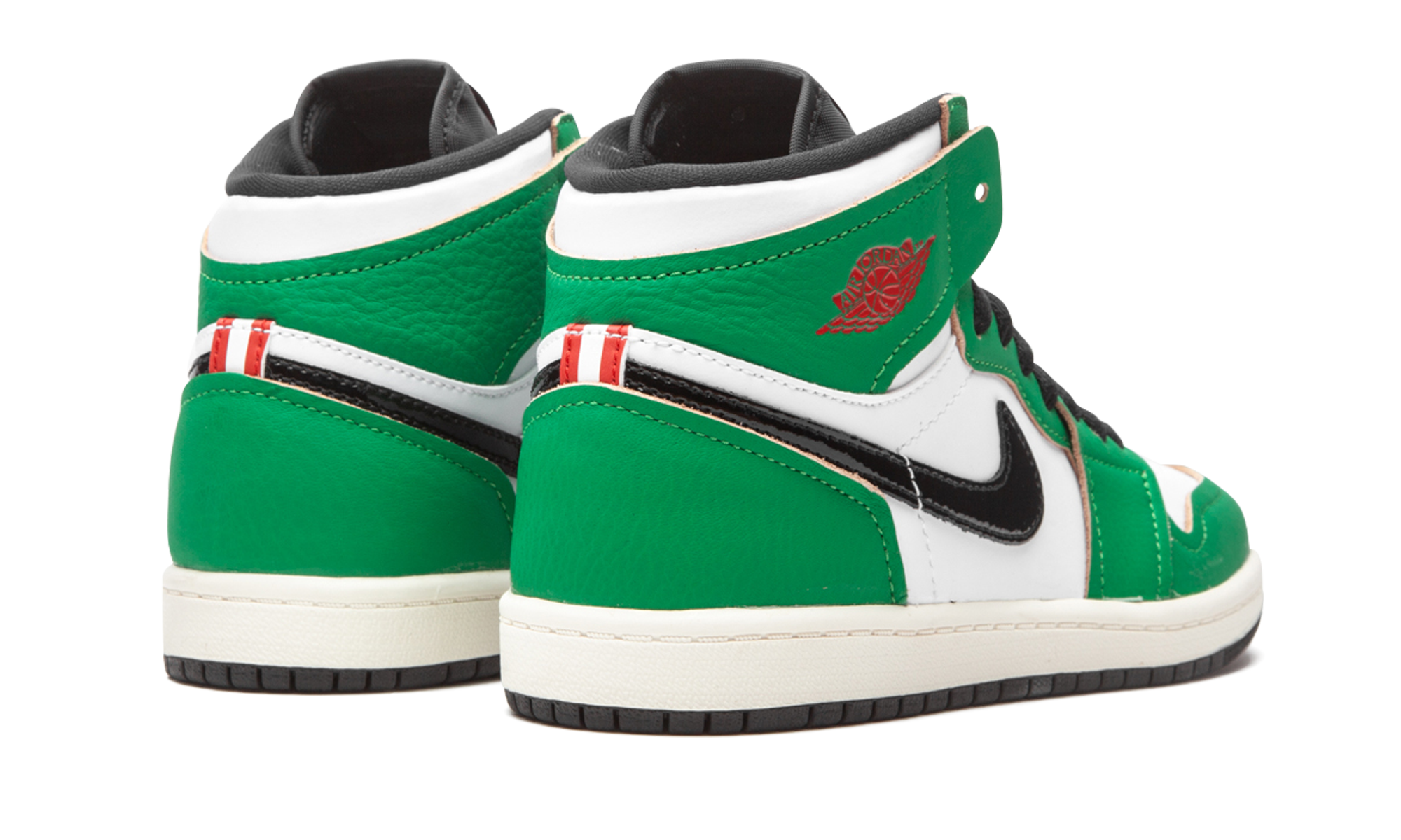 jordan 1 retro high lucky green ps+CU0449-300+diagnol right behind view