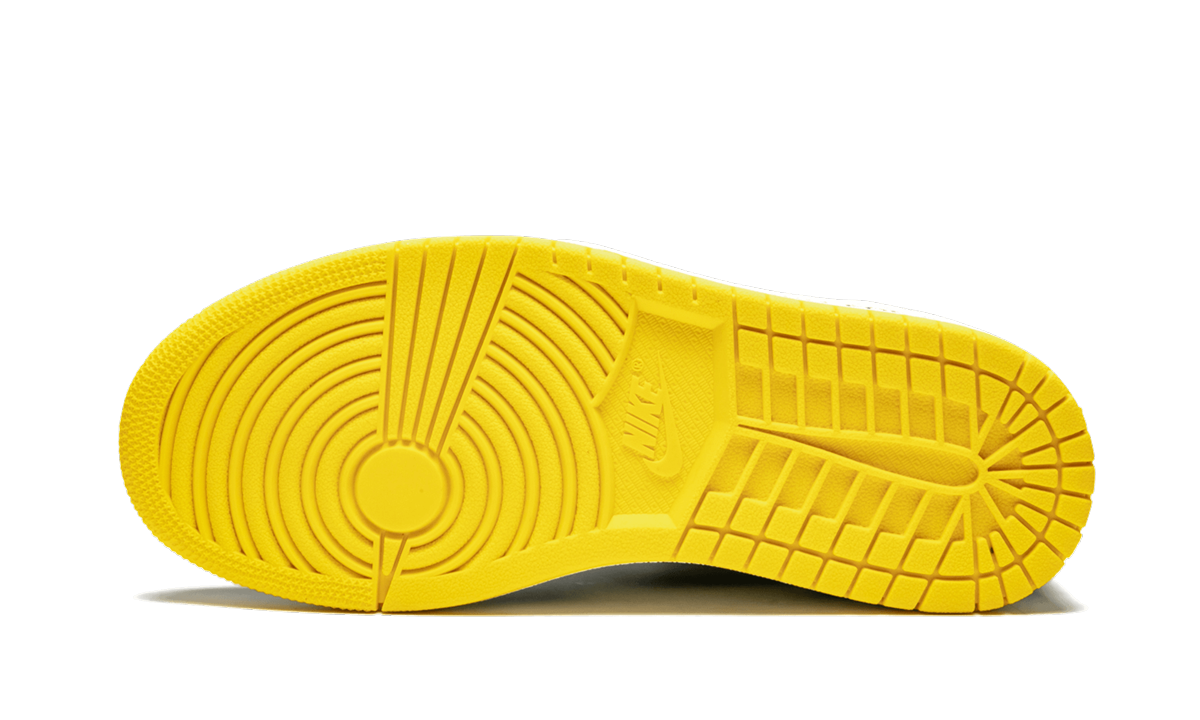 jordan 1 retro high not for resale varsity maize+861428-107+bottom view