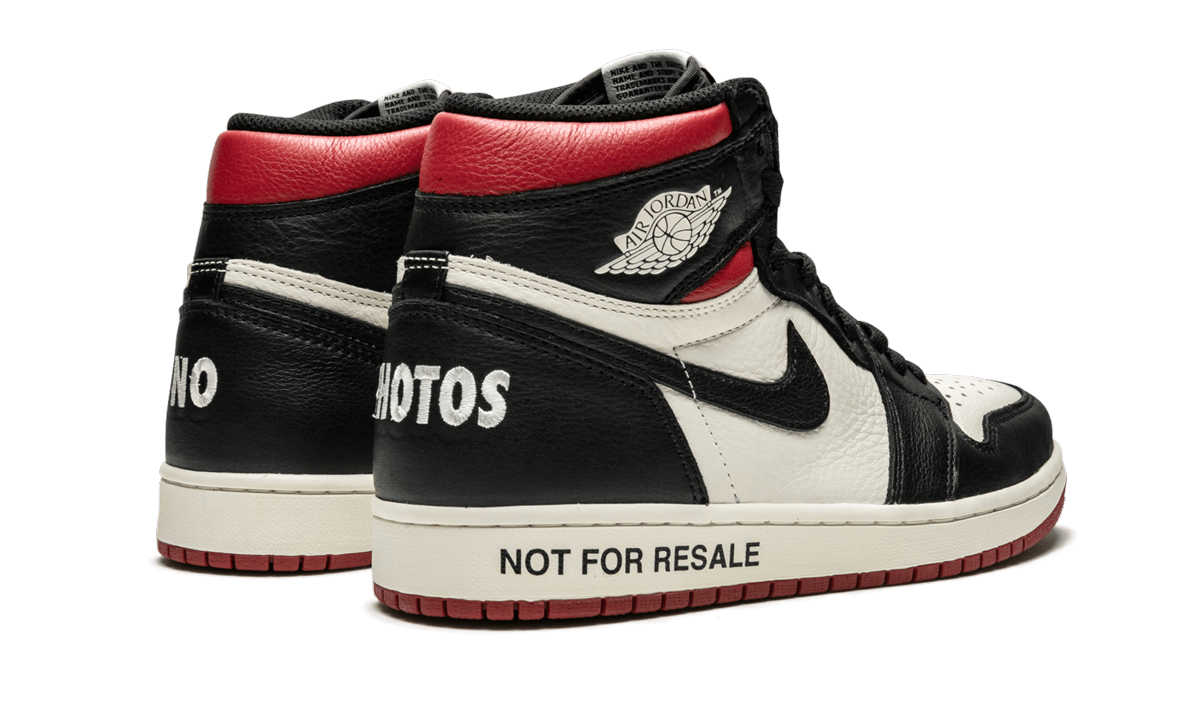jordan 1 retro high not for resale varsity red+861428-106+diagnol right behind view