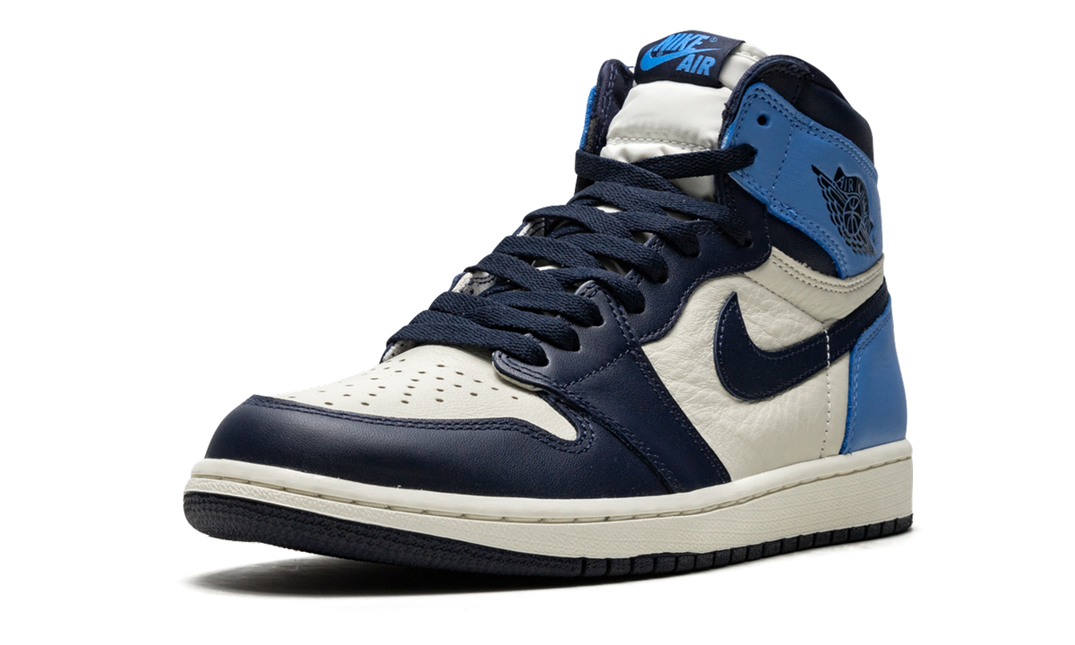 jordan 1 retro high obsidian+555088-140+left diagnol single view