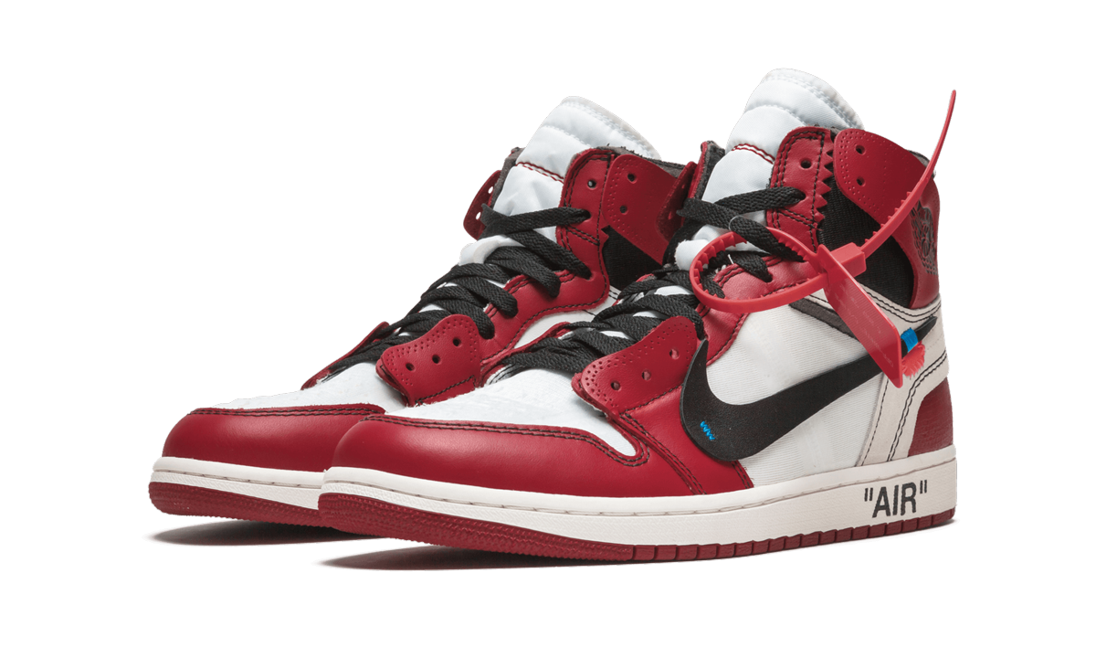jordan 1 retro high off white chicago+AA3834-101+diagnol left view