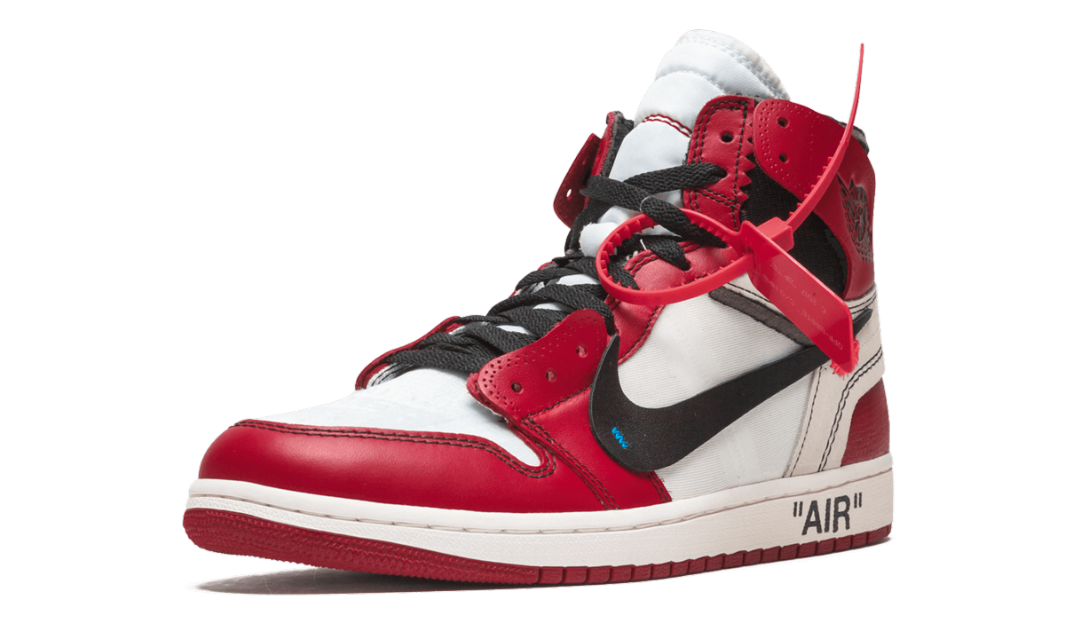 jordan 1 retro high off white chicago+AA3834-101+left diagnol single view