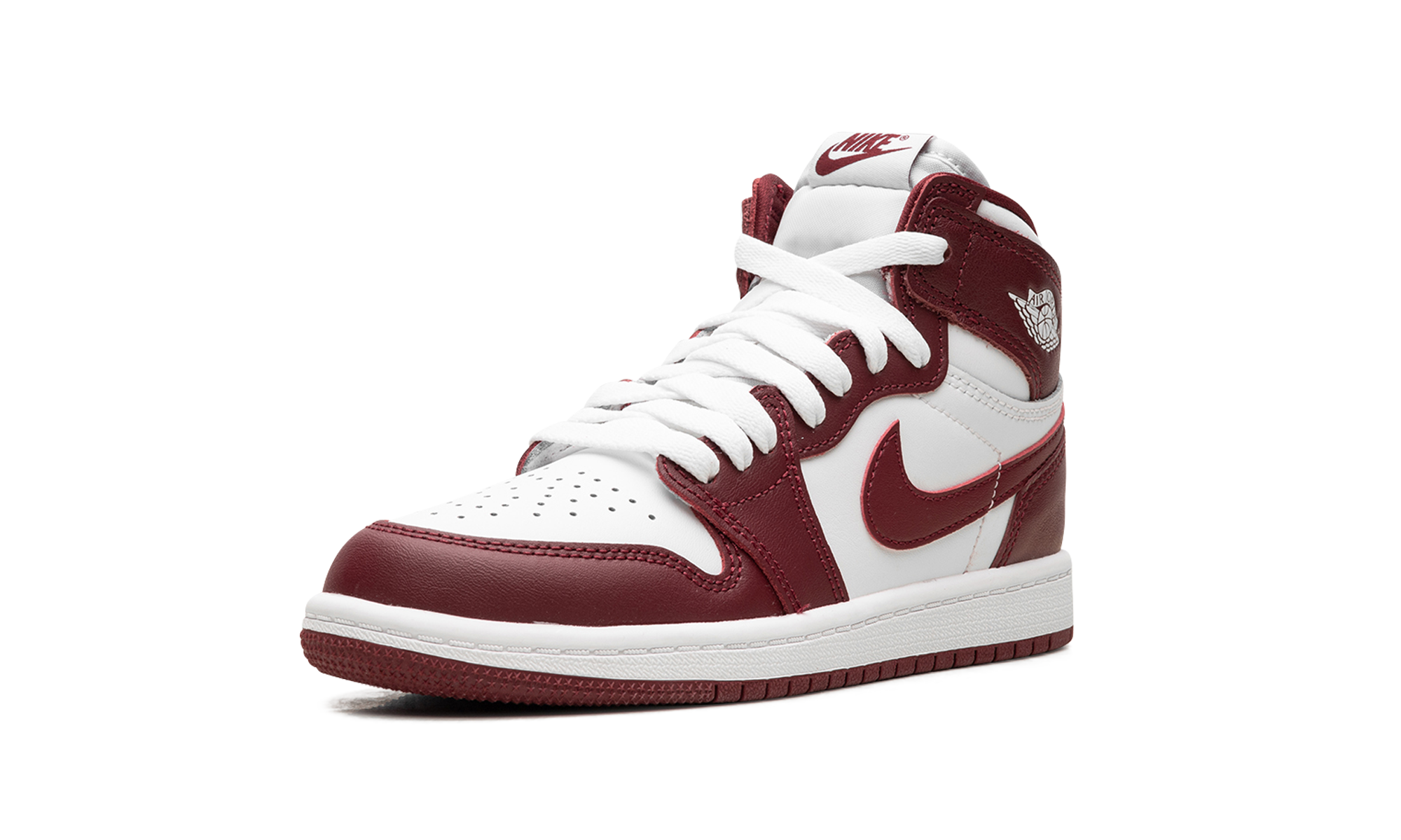 jordan 1 retro high og artisanal team red ps+FD1412-160+left diagnol single view