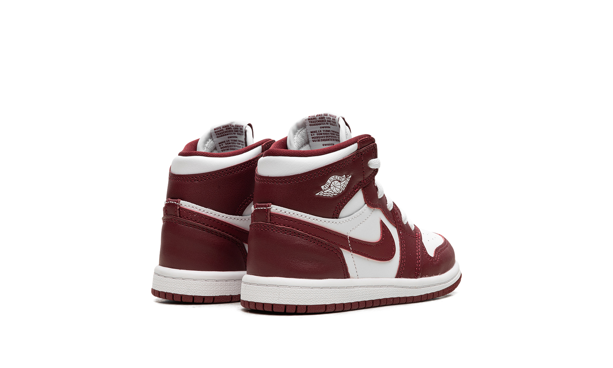 jordan 1 retro high og artisanal team red td+FD1413-160+diagnol right behind view