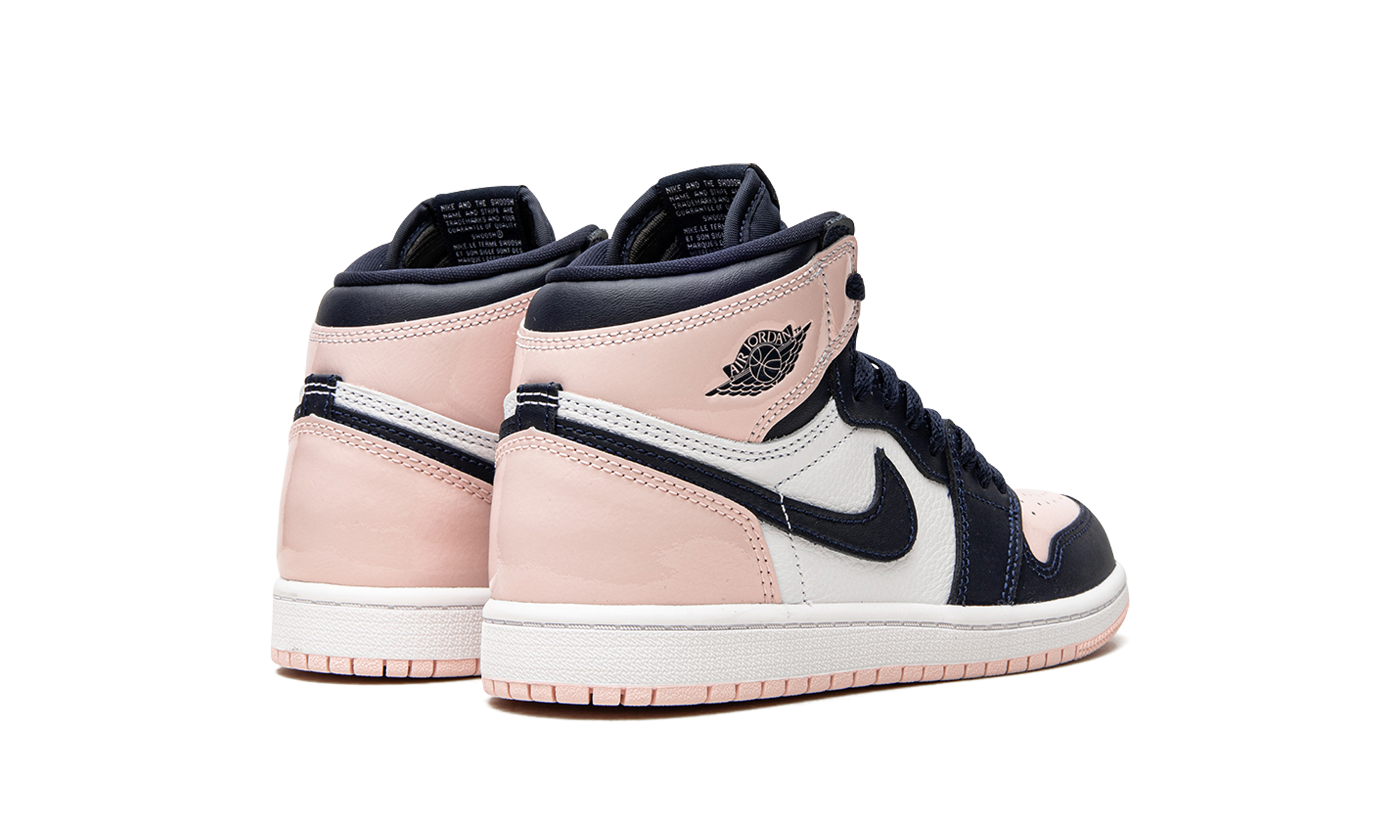 jordan 1 retro high og atmosphere ps+CU0449-641+diagnol right behind view