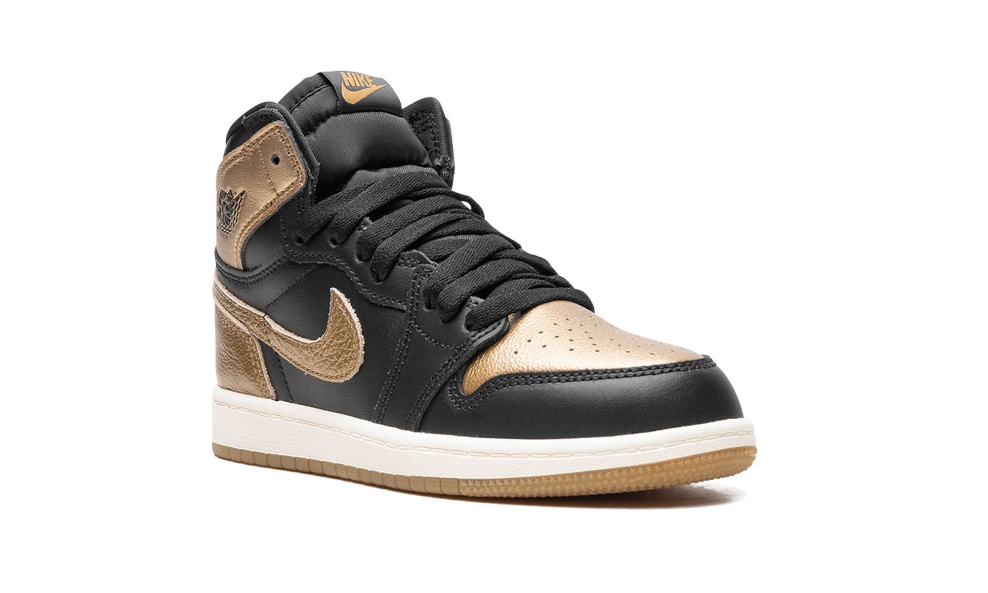 jordan 1 retro high og black metallic gold ps+FD1412-071+diagnol right view