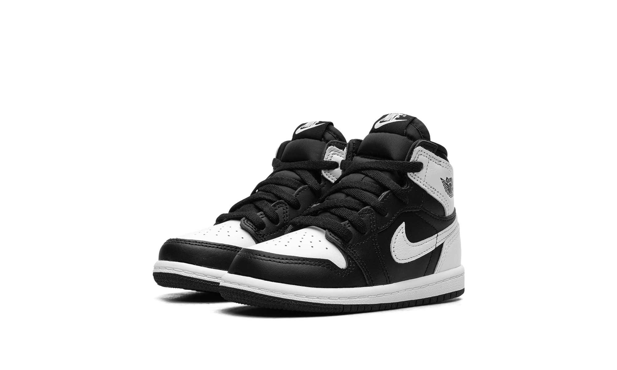 jordan 1 retro high og black white td+FD1413-010+diagnol left view