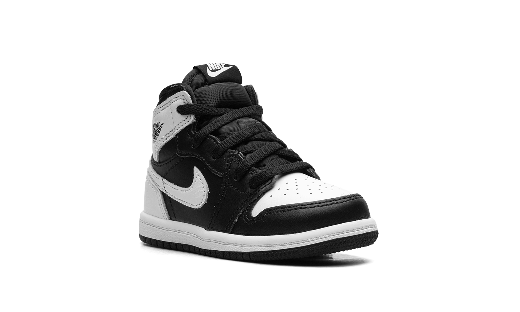 jordan 1 retro high og black white td+FD1413-010+diagnol right view