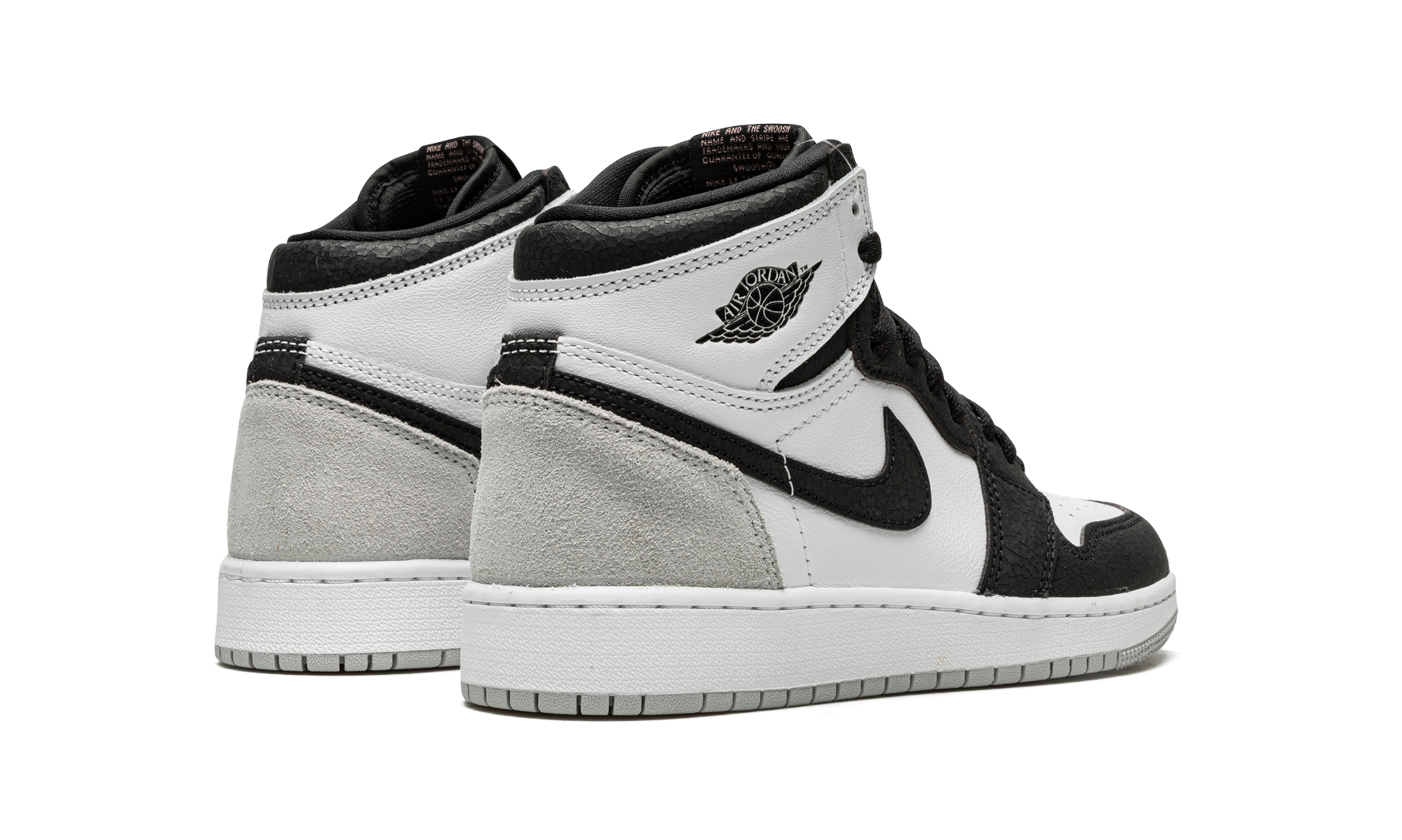 jordan 1 retro high og bleached coral gs+575441-108+diagnol right behind view