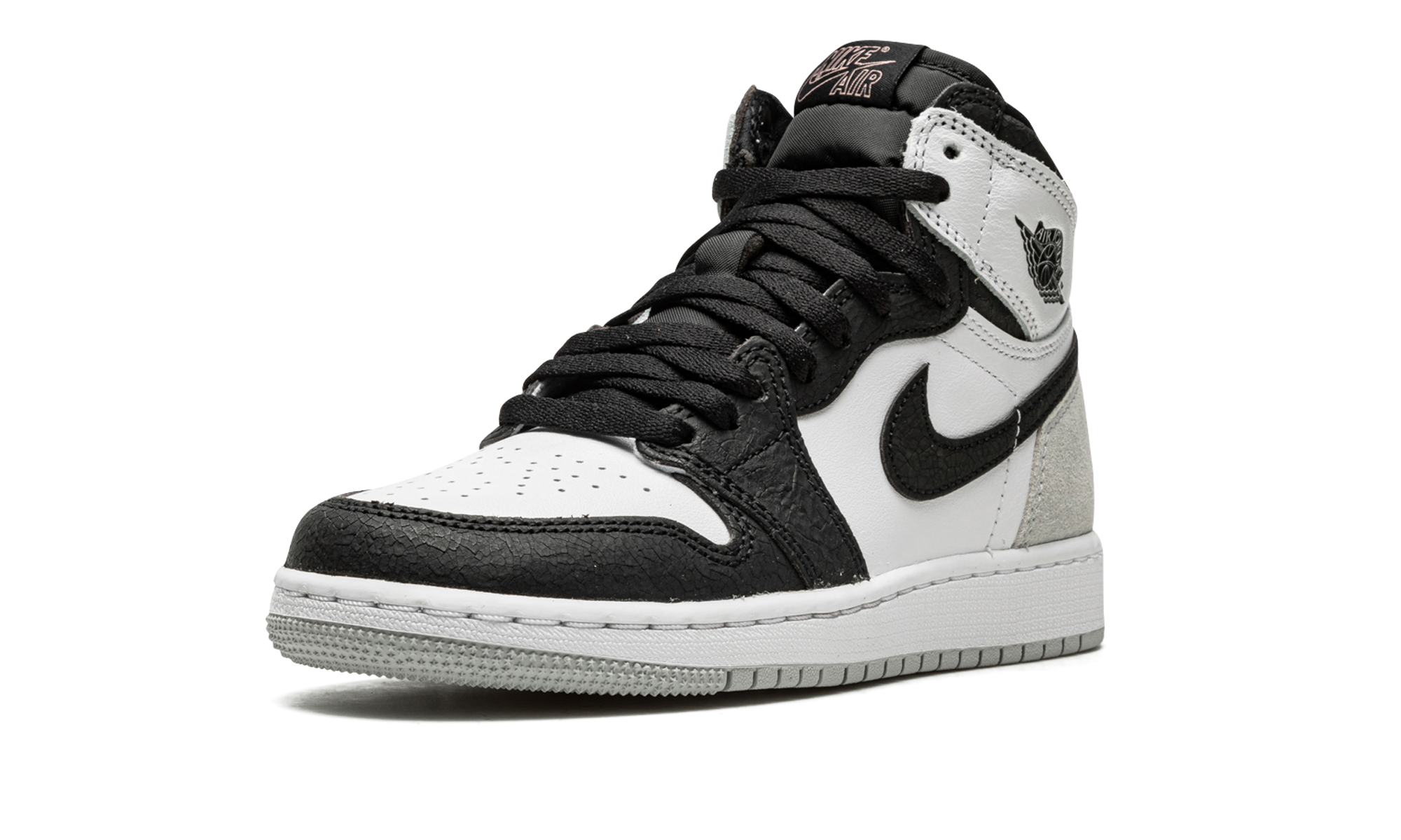 jordan 1 retro high og bleached coral gs+575441-108+left diagnol single view