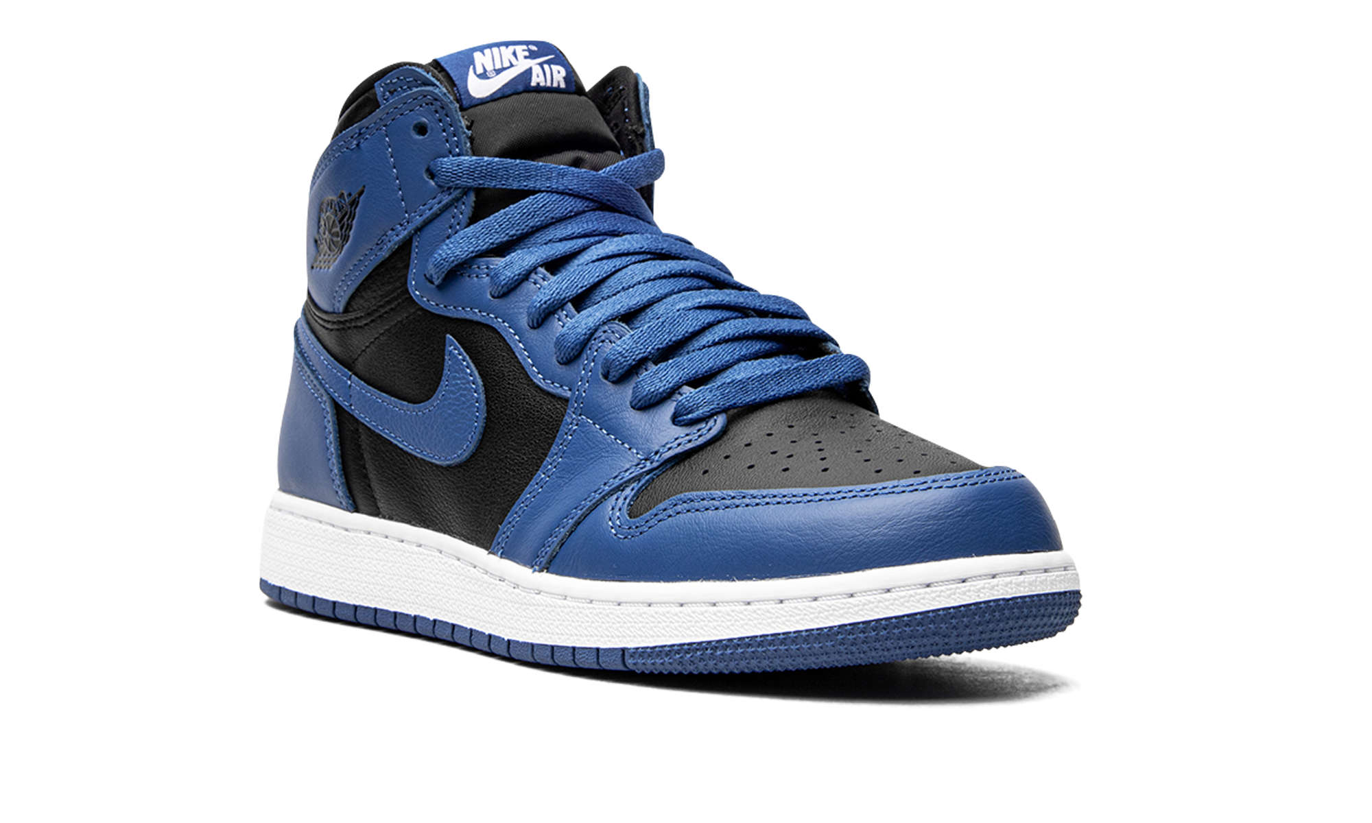 jordan 1 retro high og dark marina blue gs+575441-404+diagnol right view