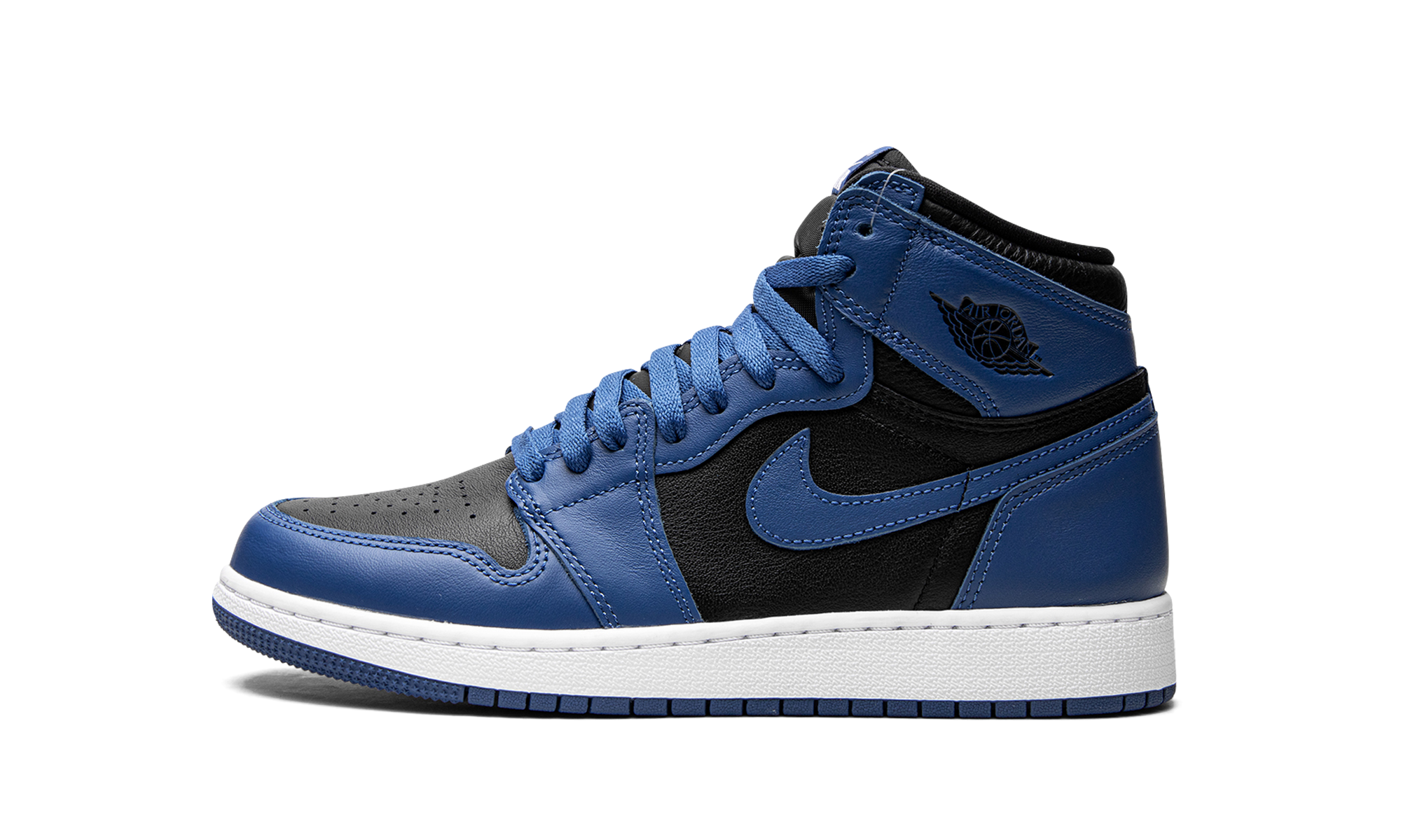 jordan 1 retro high og dark marina blue gs+575441-404+diagnol right view 1