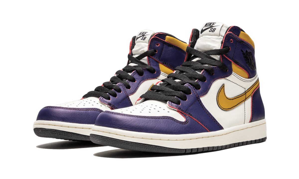 jordan 1 retro high og defiant sb la to chicago+CD6578-507+diagnol left view