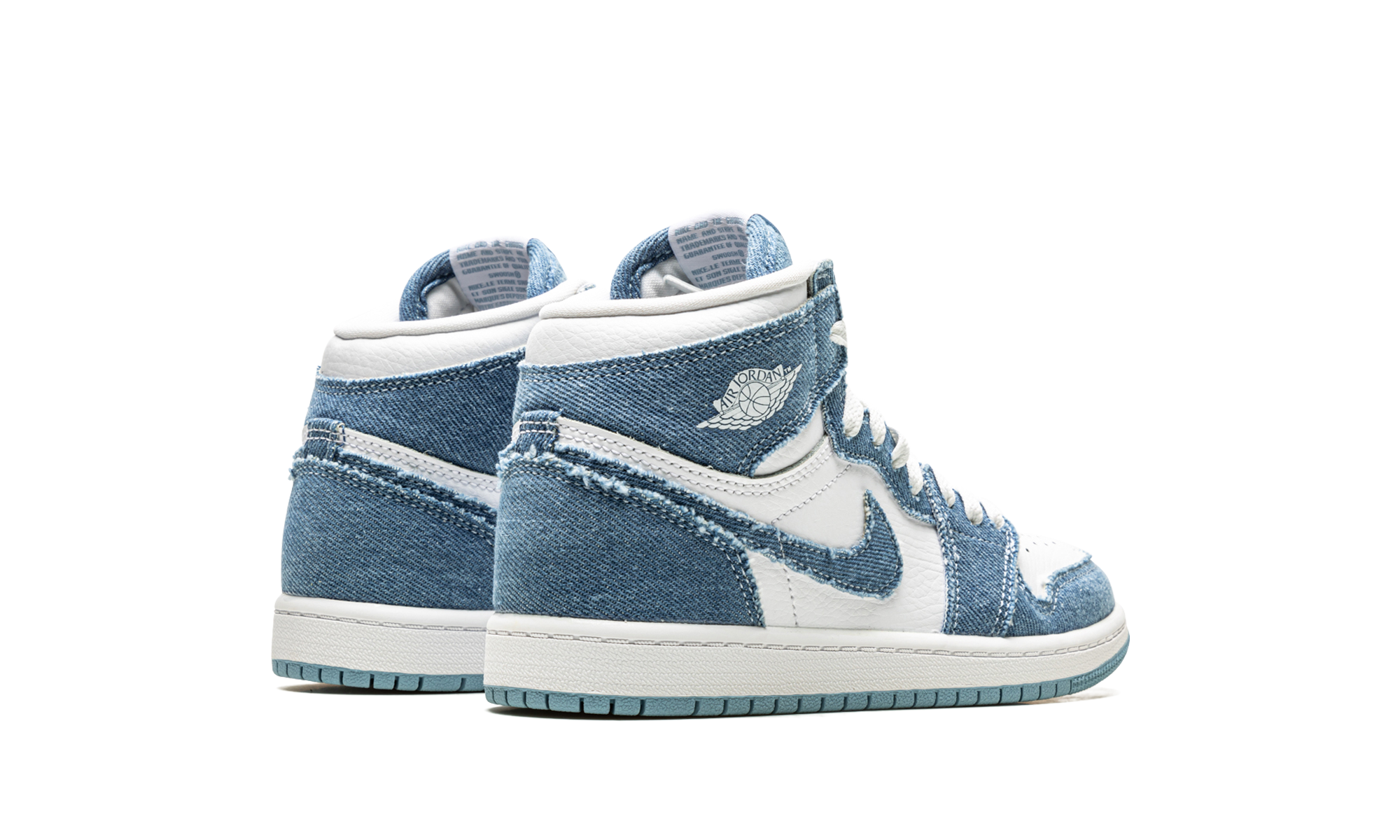 jordan 1 retro high og denim ps+CU0449-104+diagnol right behind view