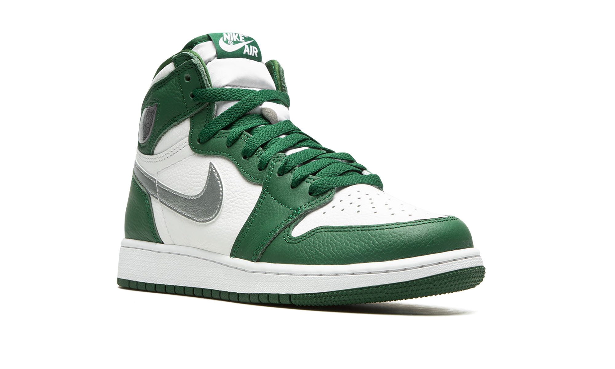 jordan 1 retro high og gorge green gs+575441-303+diagnol right view