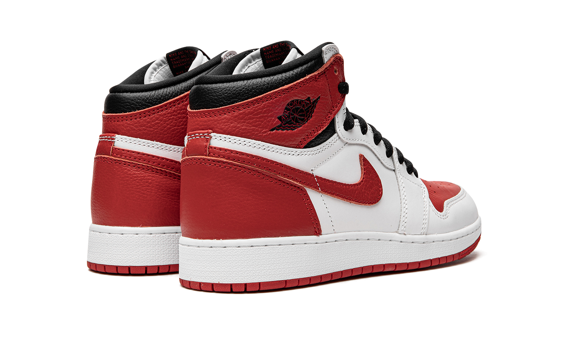 jordan 1 retro high og heritage gs+575441-161+diagnol right behind view