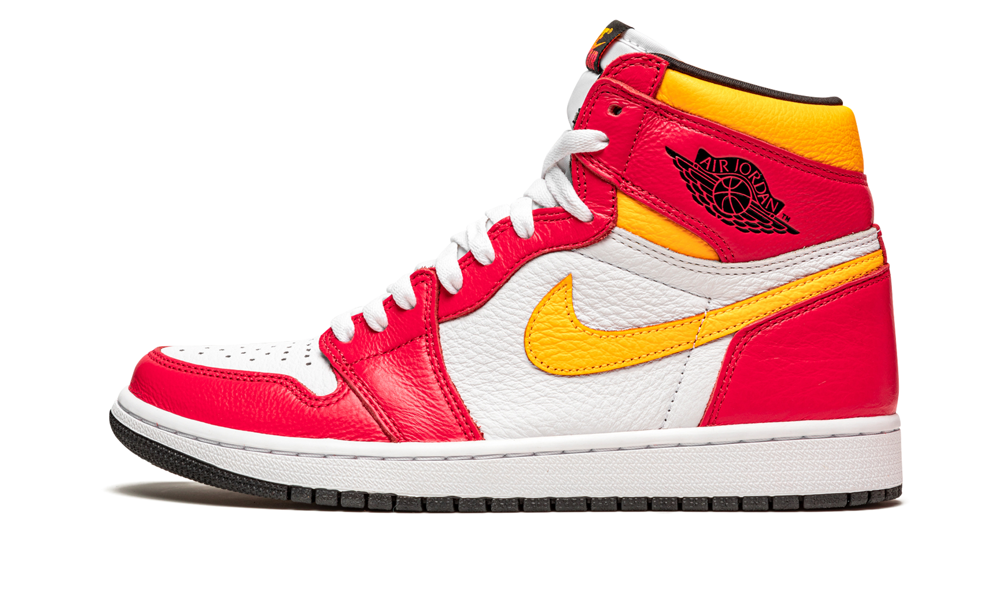 jordan 1 retro high og light fusion red+555088-603+diagnol right view 1