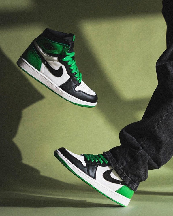 Jordan 1 Retro High OG Lucky Green, Lifestyle View 2, SKU DZ5485-031