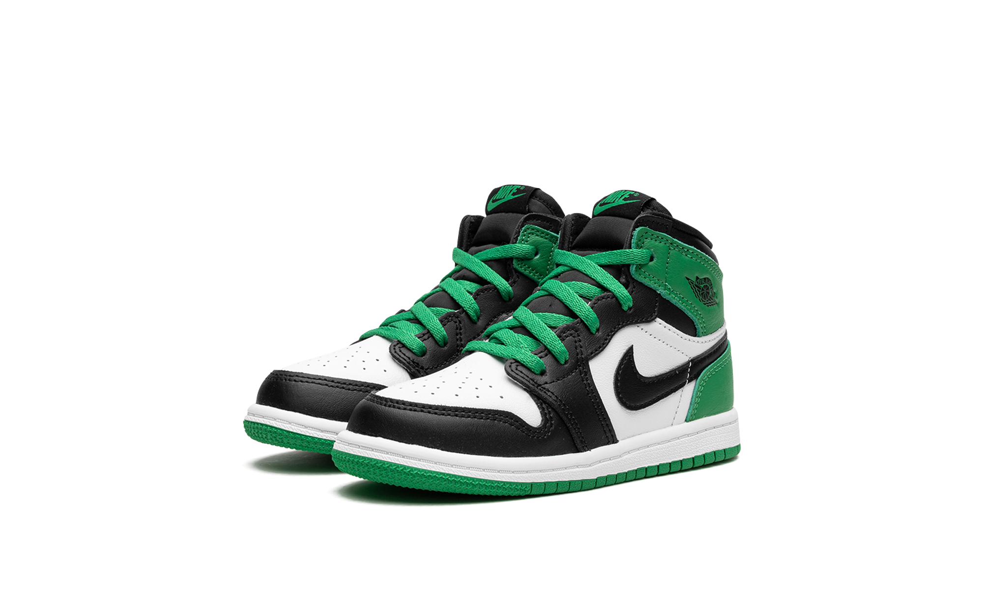jordan 1 retro high og lucky green td+FD1413-031+diagnol left view