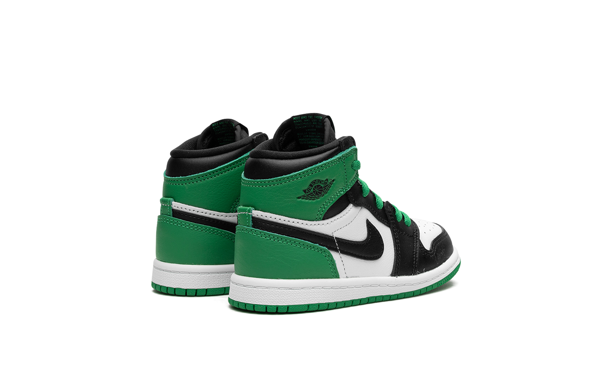 jordan 1 retro high og lucky green td+FD1413-031+diagnol right behind view
