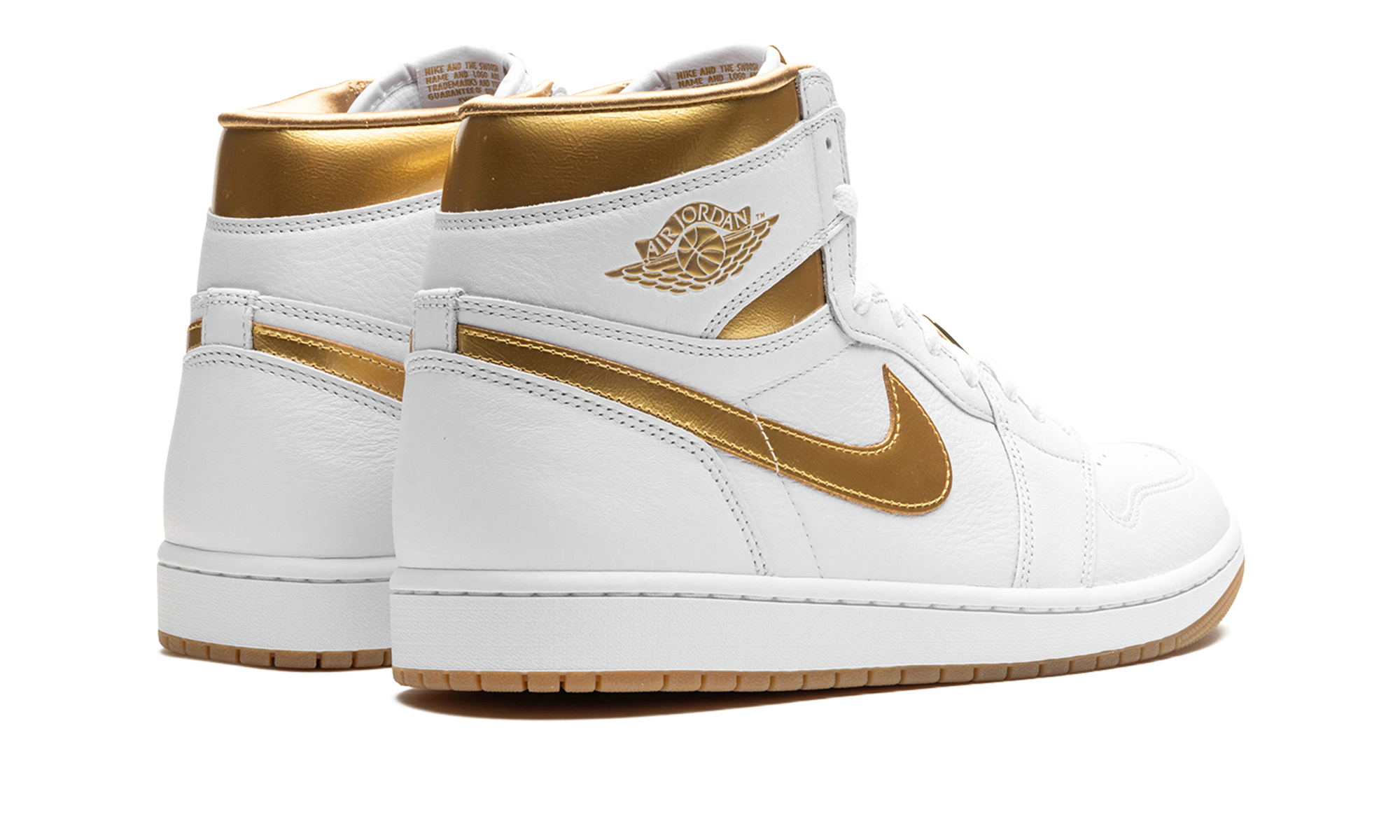 jordan 1 retro high og metallic gold women s+FD2596-107+diagnol right behind view