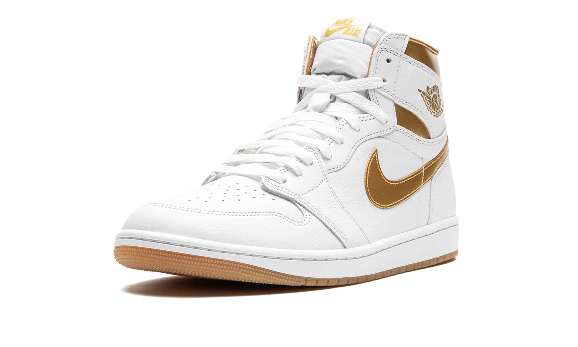 jordan 1 retro high og metallic gold women s+FD2596-107+left diagnol single view