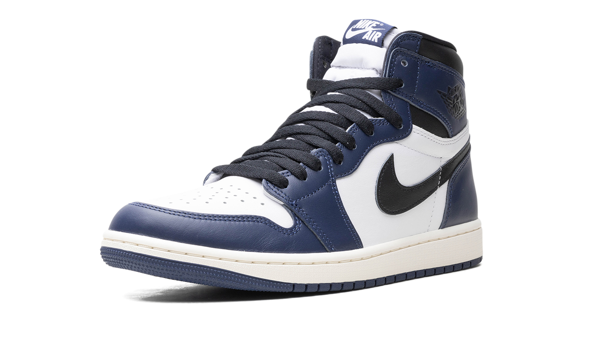 jordan 1 retro high og midnight navy+DZ5485-401+left diagnol single view