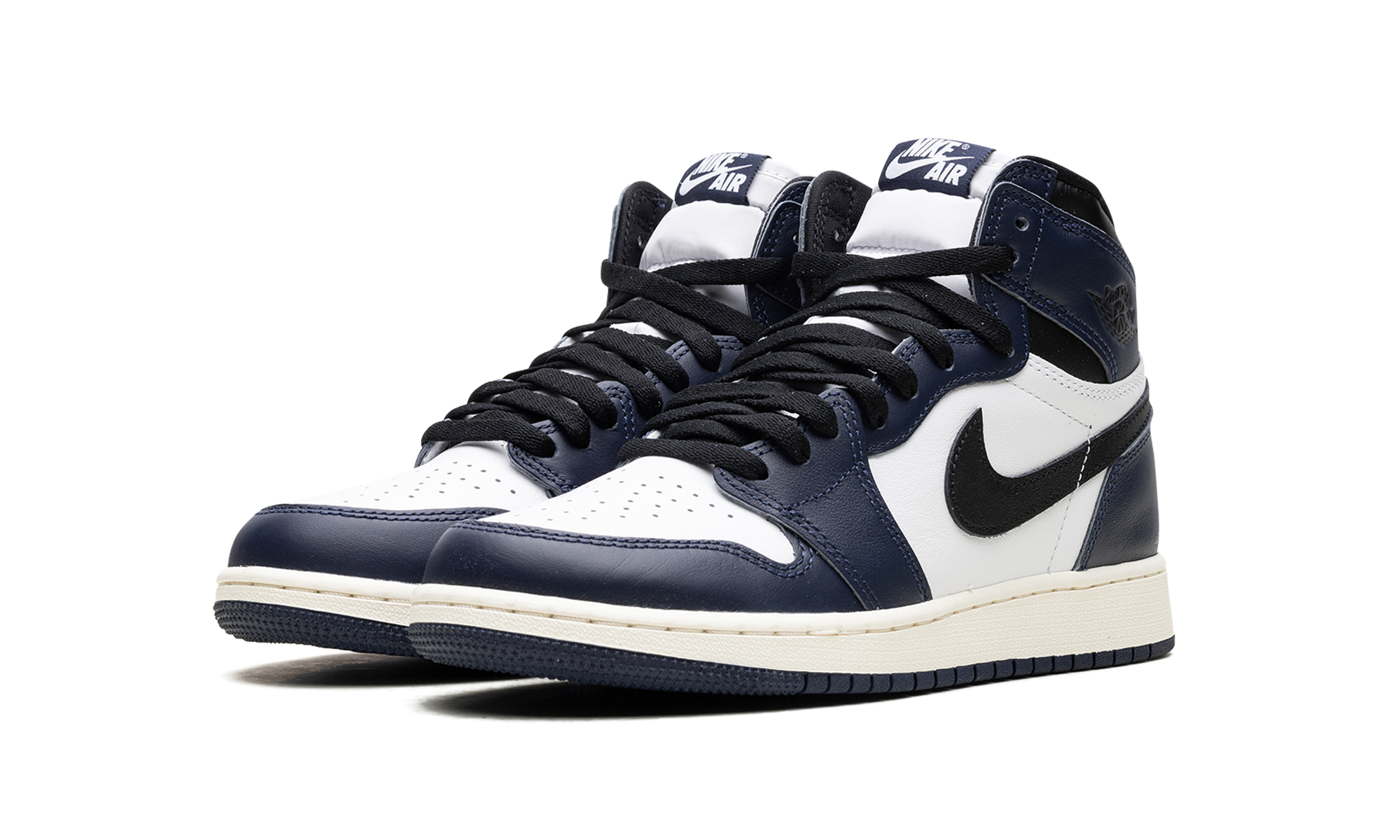 jordan 1 retro high og midnight navy gs+FD1437-401+diagnol left view