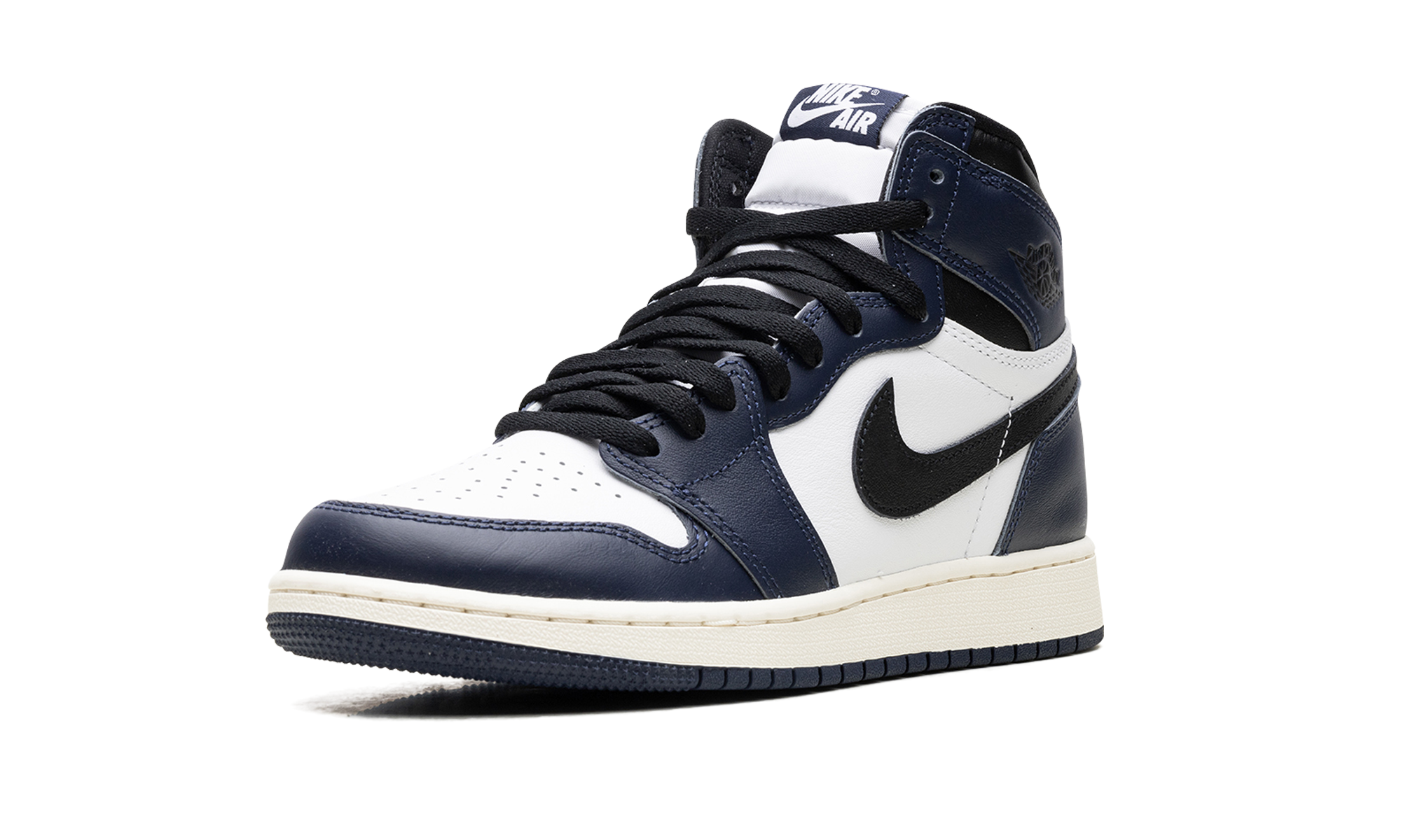jordan 1 retro high og midnight navy gs+FD1437-401+left diagnol single view