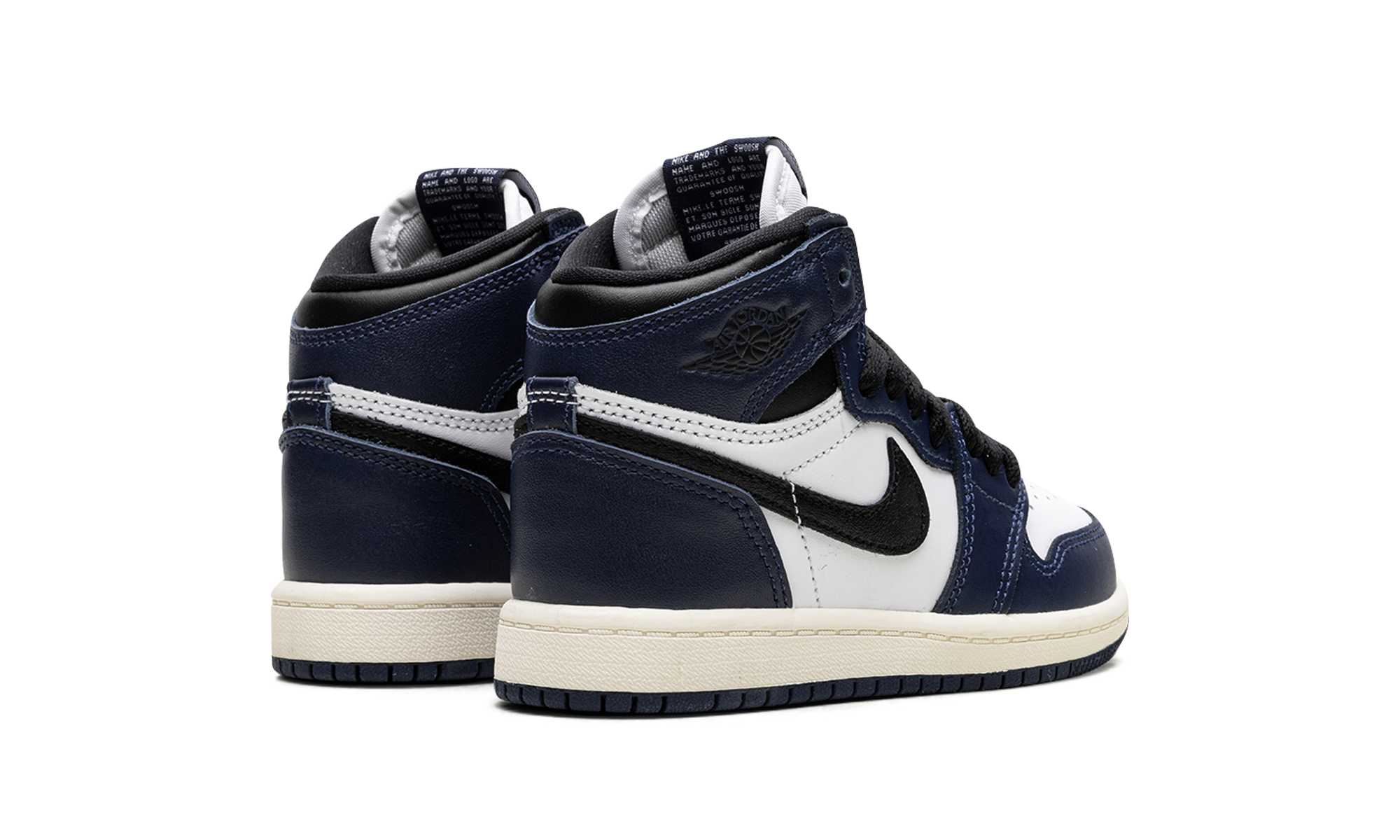 jordan 1 retro high og midnight navy ps+FD1412-401+diagnol right behind view