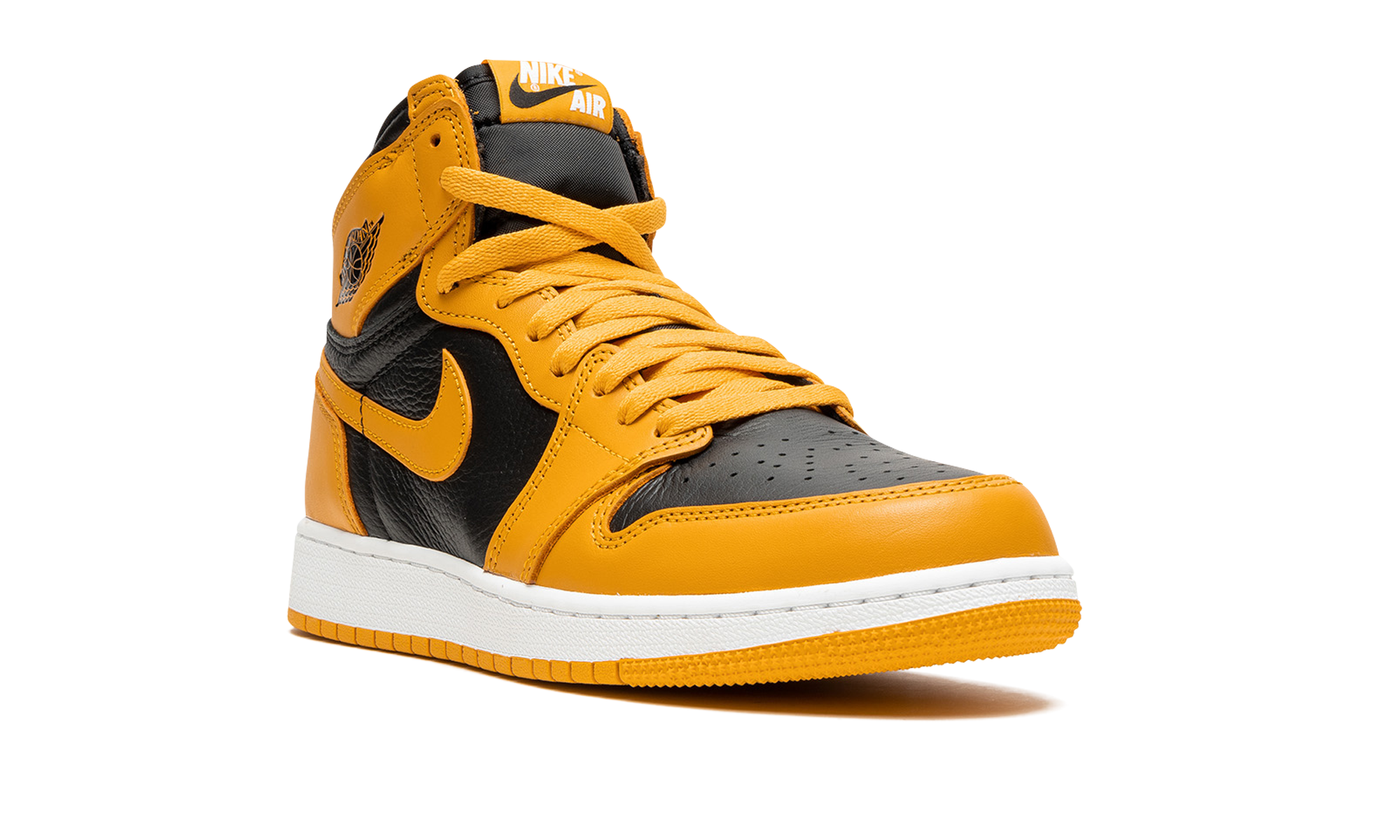 jordan 1 retro high og pollen gs+575441-701+diagnol right view