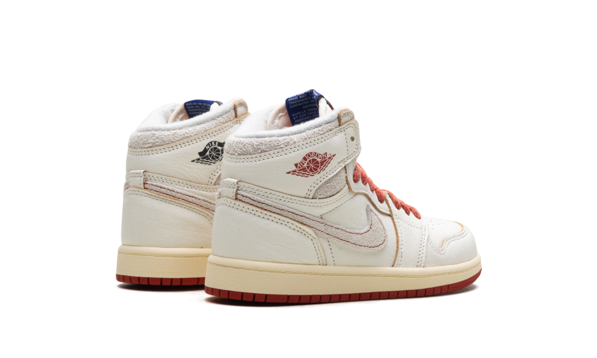 jordan 1 retro high og rare air sail cinnabar ps+FD2597-100+diagnol right behind view