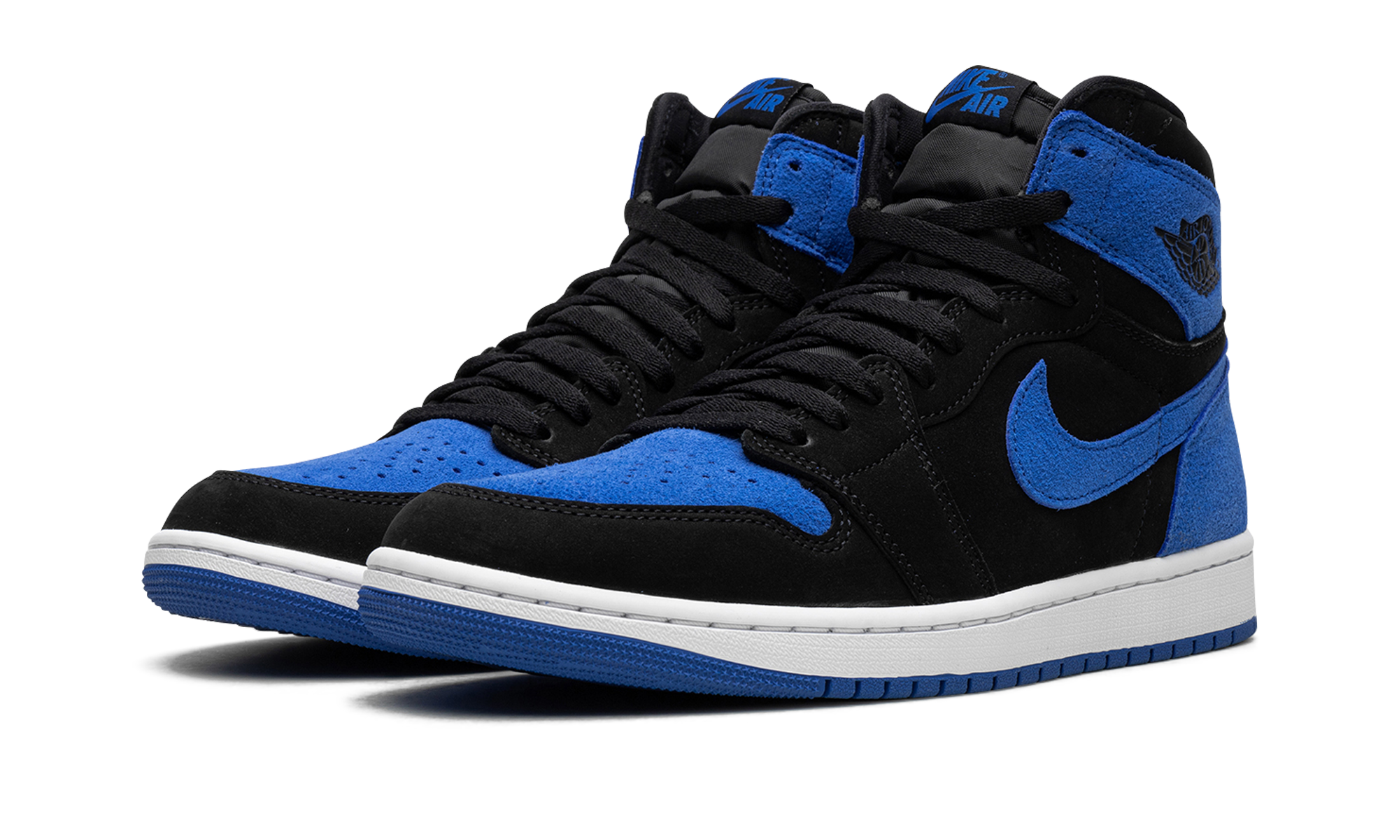 jordan 1 retro high og royal reimagined+DZ5485-042+diagnol left view