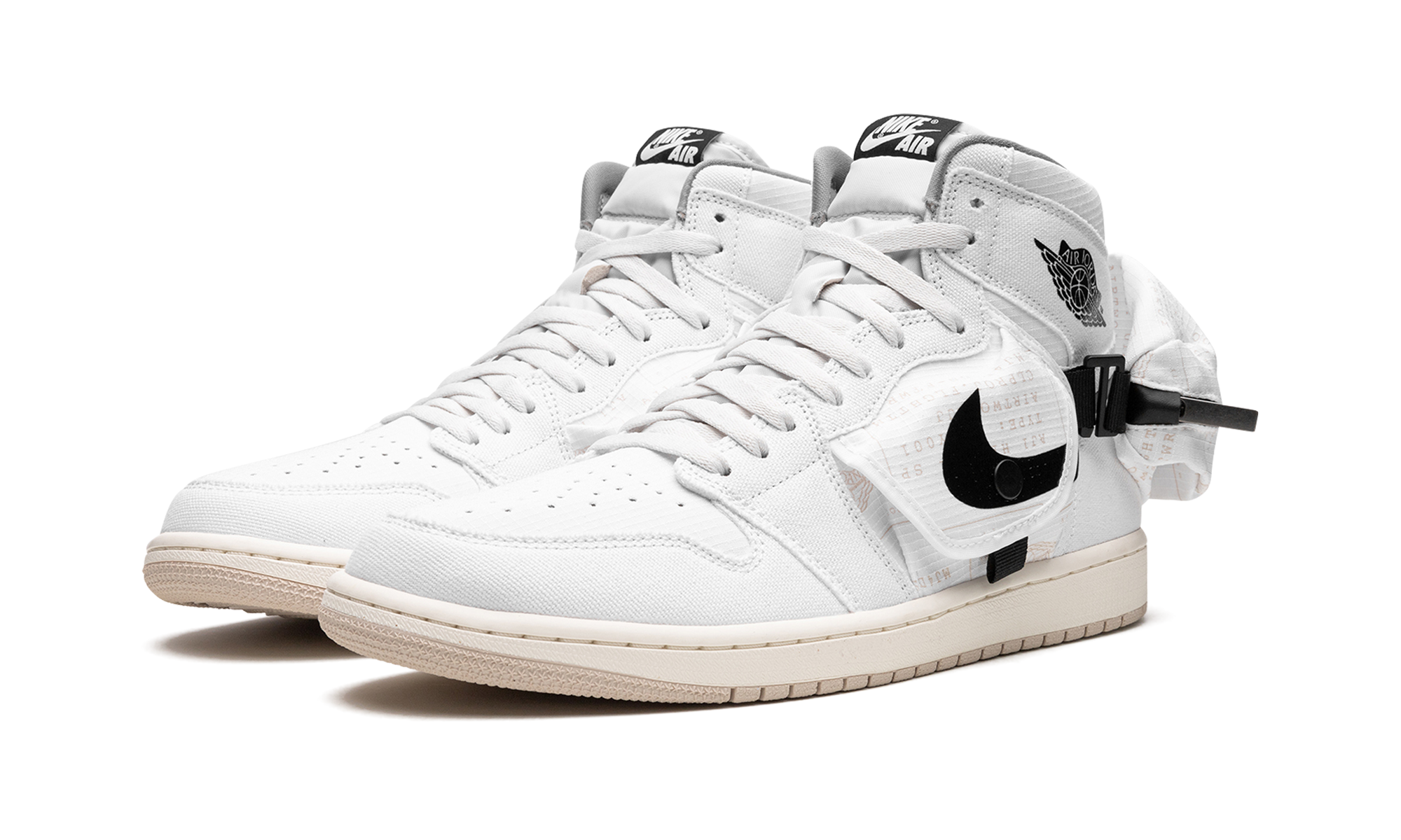 jordan 1 retro high og sp utility white black+DO8727-100+diagnol left view