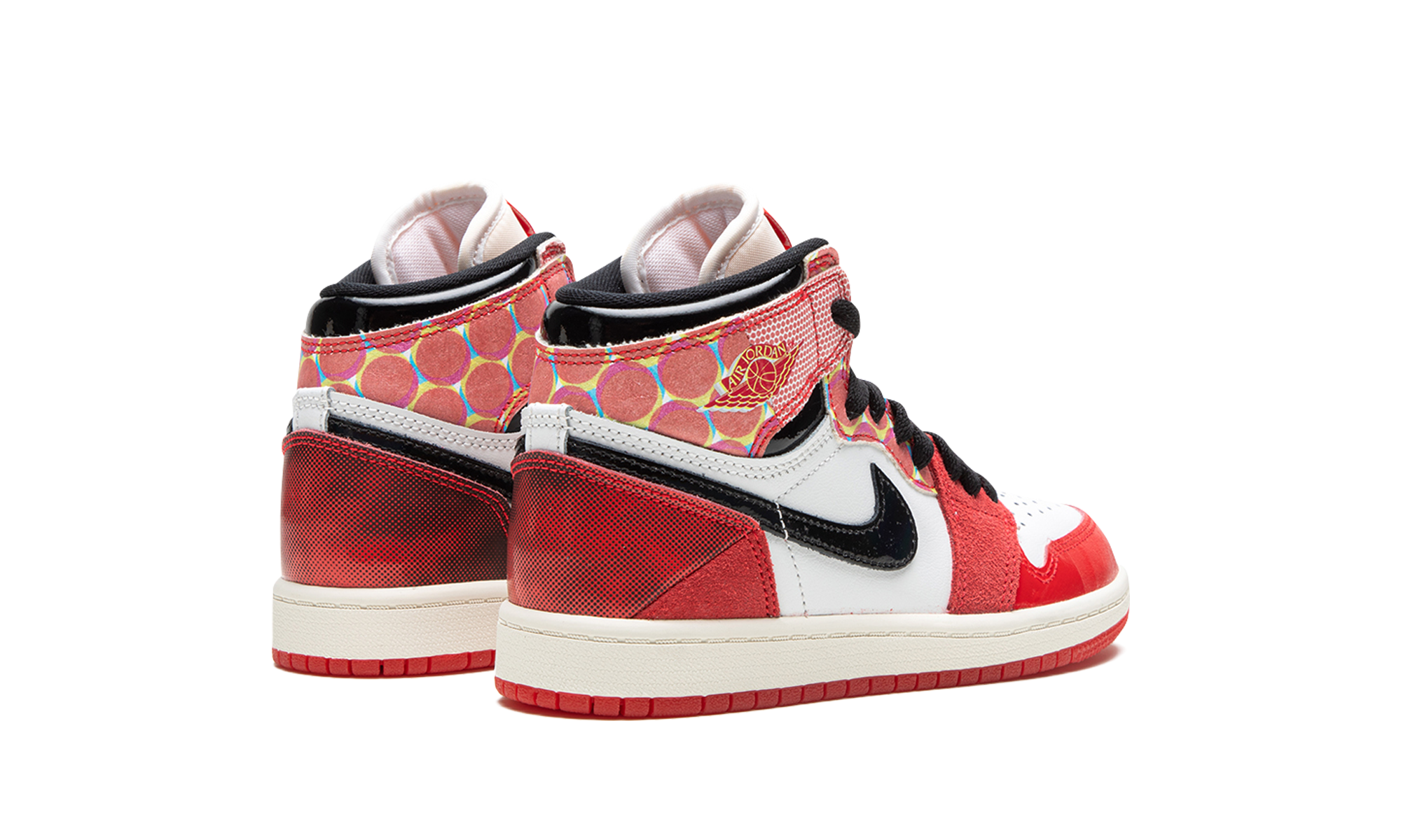 jordan 1 retro high og spider man across the spider verse ps+DV1749-601+diagnol right behind view