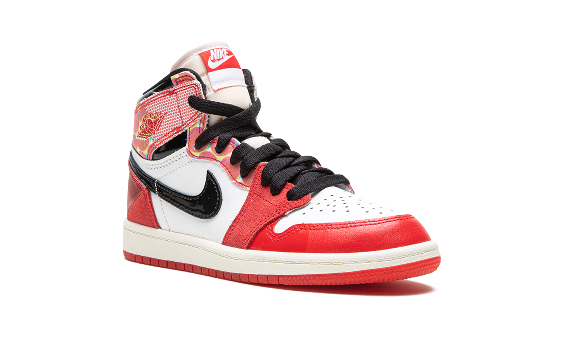 jordan 1 retro high og spider man across the spider verse ps+DV1749-601+diagnol right view